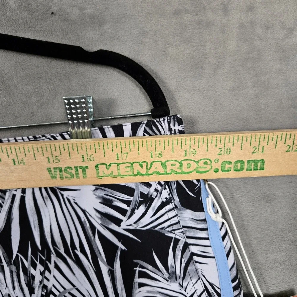 Fair Harbor‎ Swim Trunks Mens 38 Lined black white palm stretch the sextant NEW